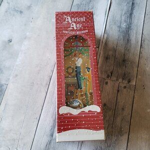 Vintage Ancient Age Kentucky Bourbon 3D Christmas Box - 1960's